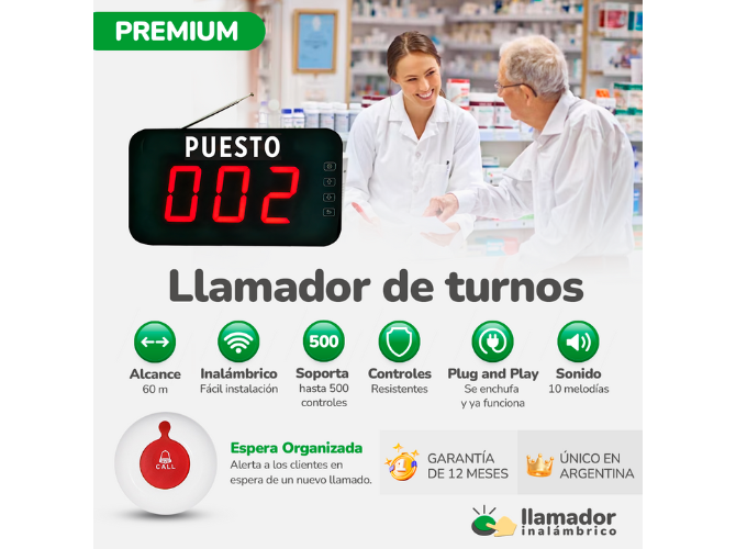 Turnero Inalámbrico PUESTO